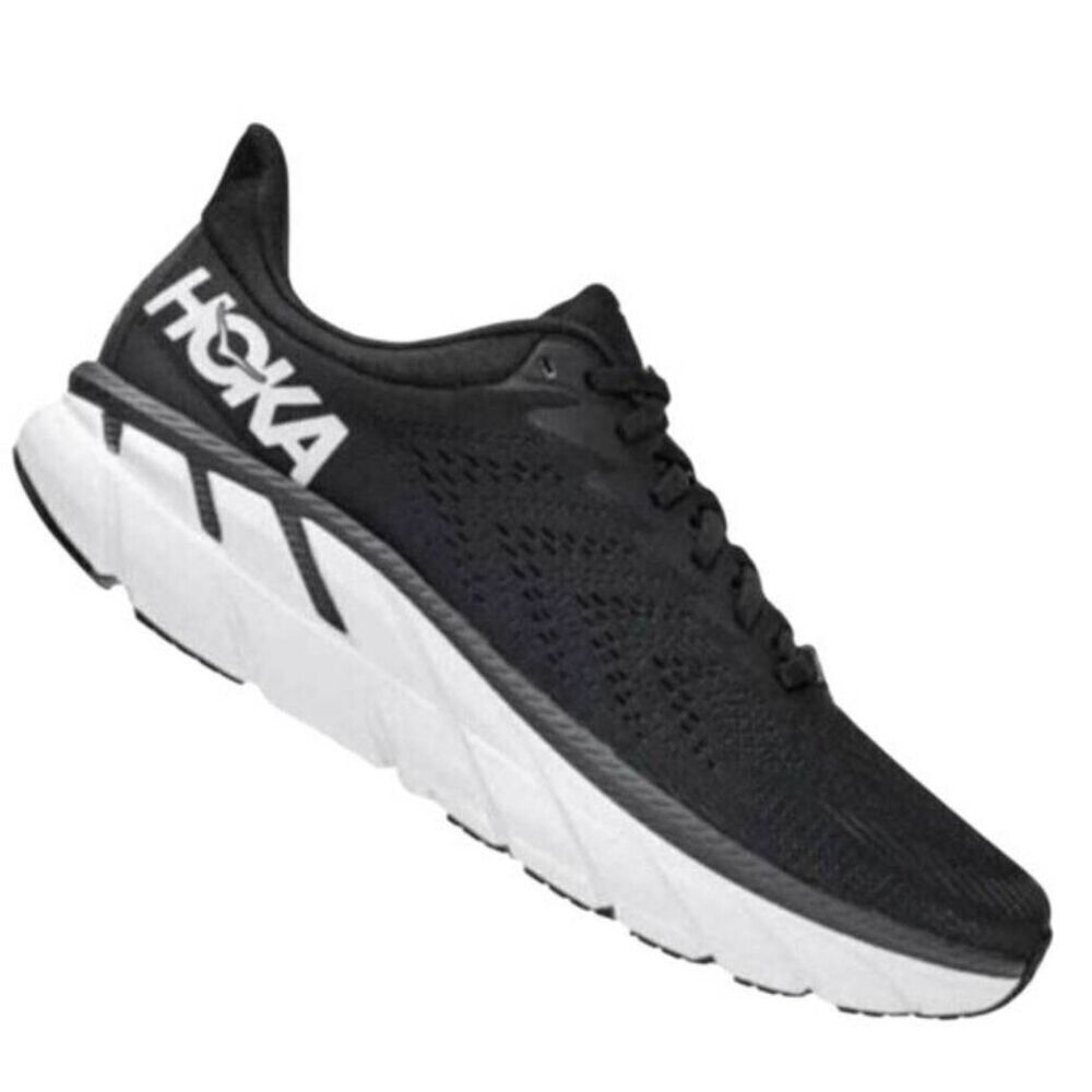 HOKA ONE ONE Clifton 8 'Black White' Running Shoes Size 9.5B